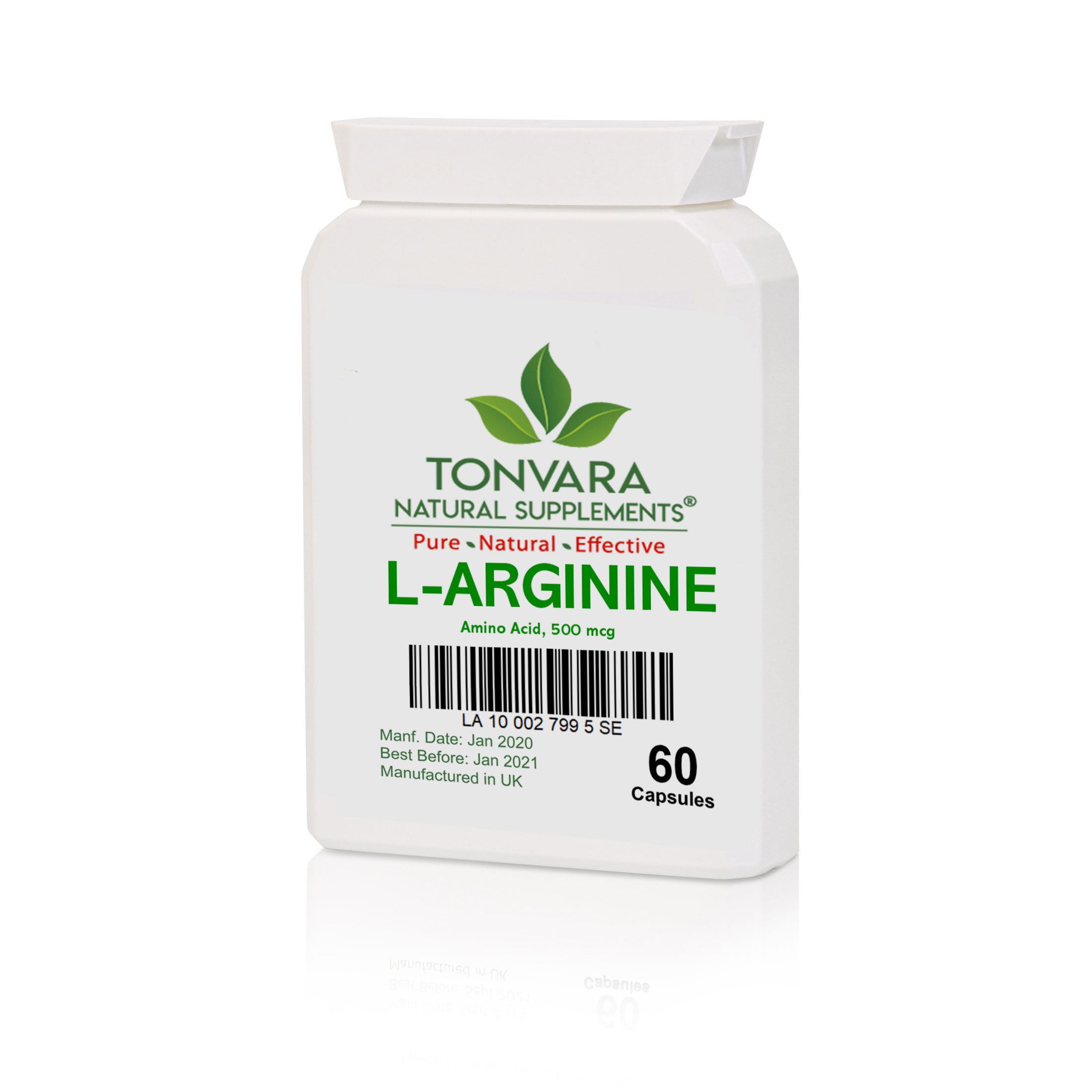 Tonvara L-Arginine Amino Acid 500mcg