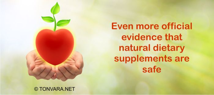 Official evidence shows that natural dietary supplements are safe