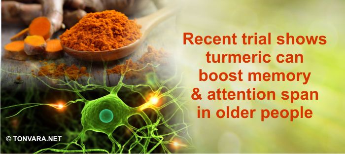 Turmeric shown to boost memory and attention span in the elderly in a recent study