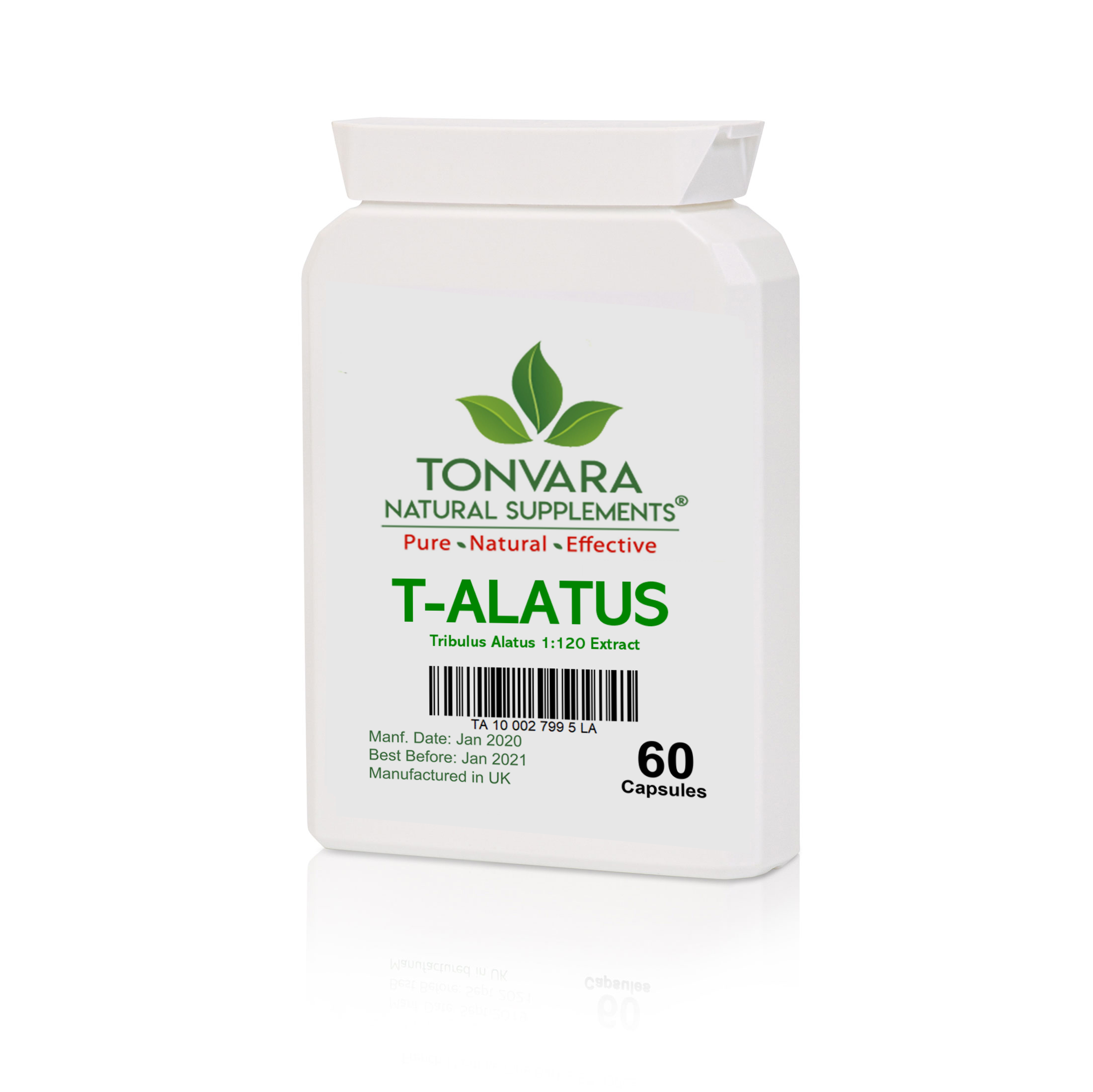 Tonvara T-Alatus 1:120 Pure Tribulus Alatus Extract - Superior to Tribulus Terrestris - now in capsules
